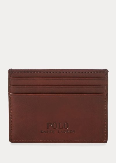 Porta Tarjetas Polo Ralph Lauren Hombre Marrom - Heritage Full-Grain - CPTOM2037